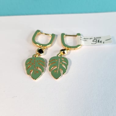 Kolczyki srebro pozłacane