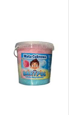 Wata cukrowa w wiaderku 1l / 50g - zestaw 270 szt.