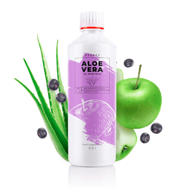 Aloe Vera 99.5% napój żelowy - z jabłkiem i acai