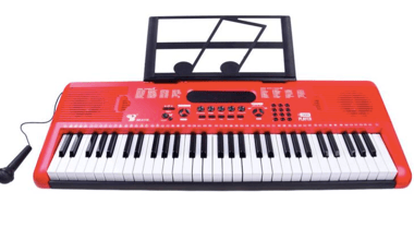 Organy IN0132 Czerwony, mikrofon, zasilacz USB 487