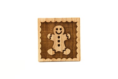 PIERNIKOWY LUDZIK - stempel grawerowany do ciasta, rozmiar 55 x 55 mm
