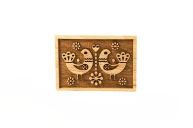FOLK GOŁĘBIE - stempel grawerowany do ciasta, rozmiar 50 x 70 mm