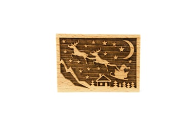 SANIE MIKOŁAJA - stempel grawerowany do ciasta, rozmiar 50 x 70 mm